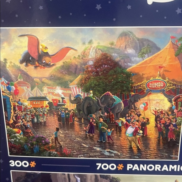 Disney Thomas Kinkade 3 Panoramic Puzzles NIB 300 pcs , 500 pcs, 700 pcs - Picture 4 of 6